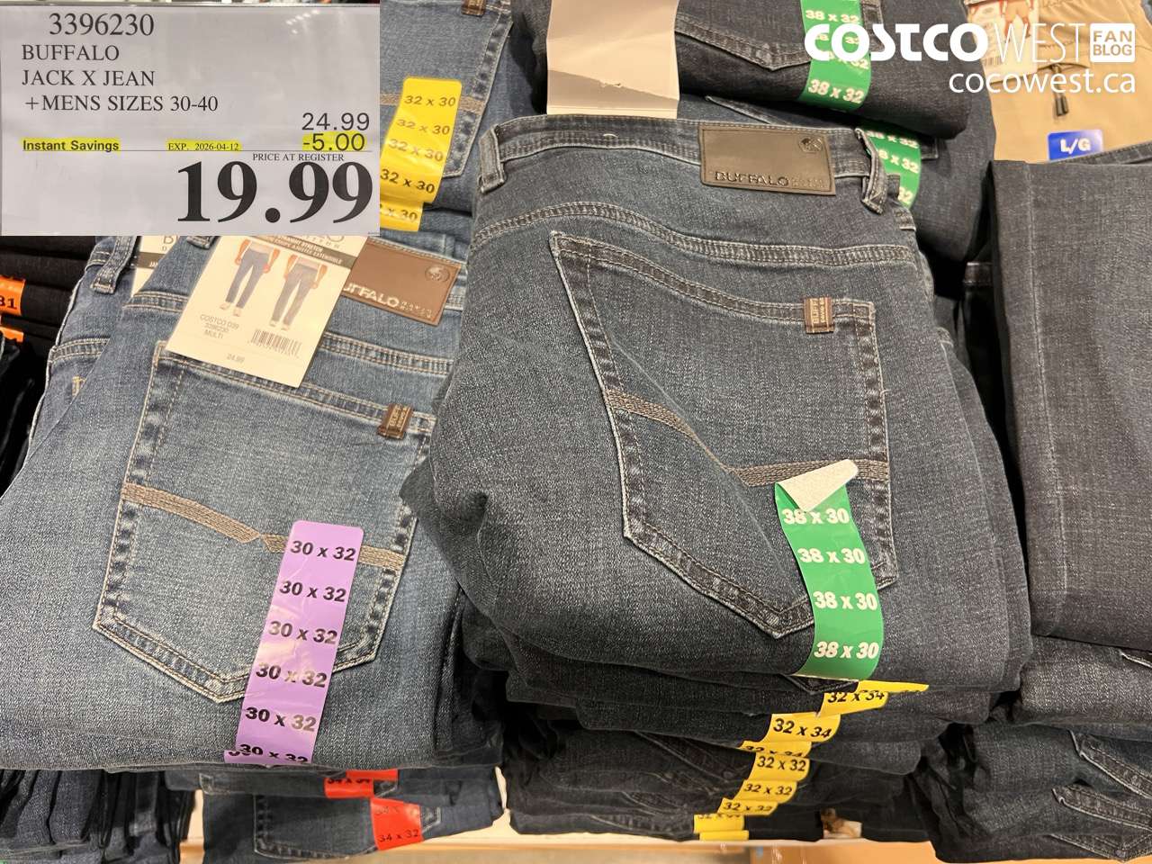 3396230 BUFFALO JACK X JEAN + MENS SIZES 30-40 ($5.00 INSTANT SAVINGS EXPIRES ON 2026-04-12) $19.99