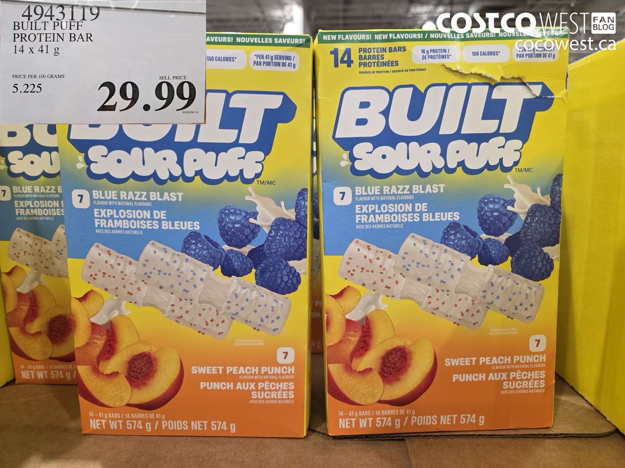 4943119 BUILT PUFF PROTEIN BAR 14 X 41G $29.99