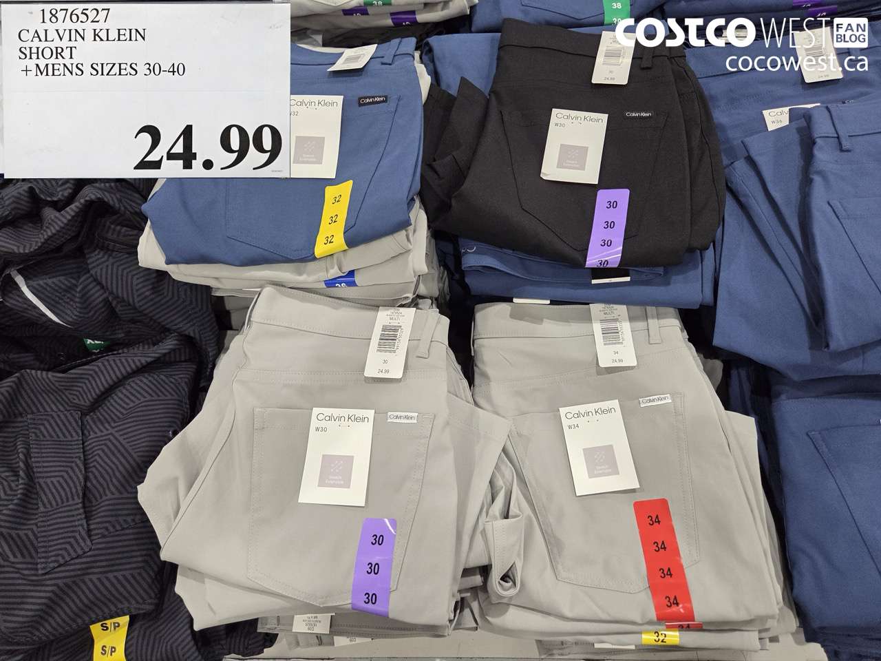 1876527 CALVIN KLEIN SHORT + MENS SIZES 30-40 $24.99