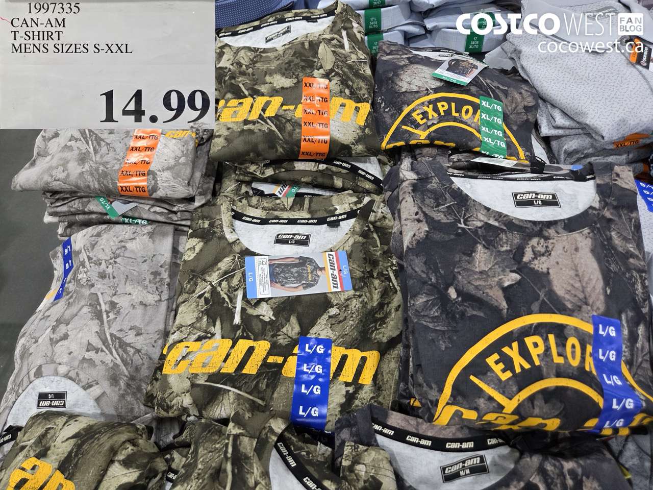 1997335 CAN-AM T-SHIRT MENS SIZES S-XXL $14.99