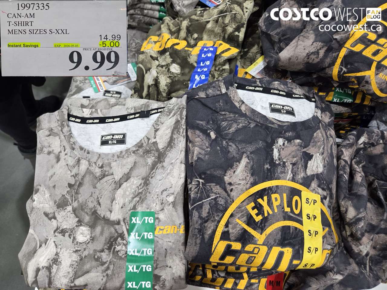 1997335 CAN-AM T-SHIRT MENS SIZES S-XXL ($5.00 INSTANT SAVINGS EXPIRES ON 2026-05-03) $9.99