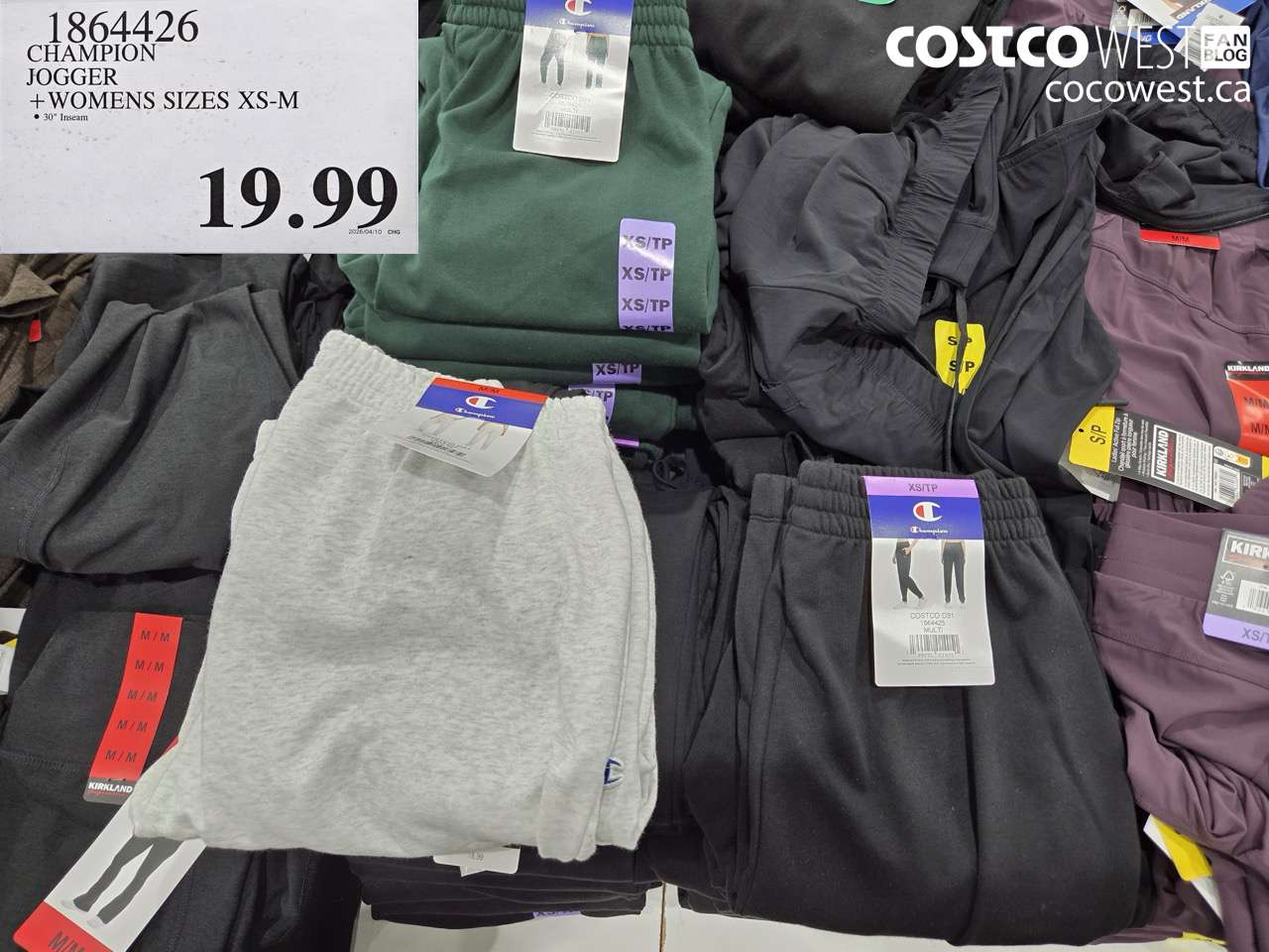 1864426 CHAMPION JOGGER + WOMENS SIZES XS-M $19.99