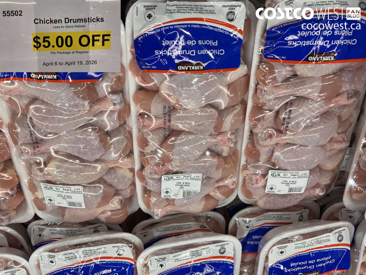 55502 CHICKEN DRUMSTICKS ($5.00 INSTANT SAVINGS EXPIRES ON 2026-04-19)