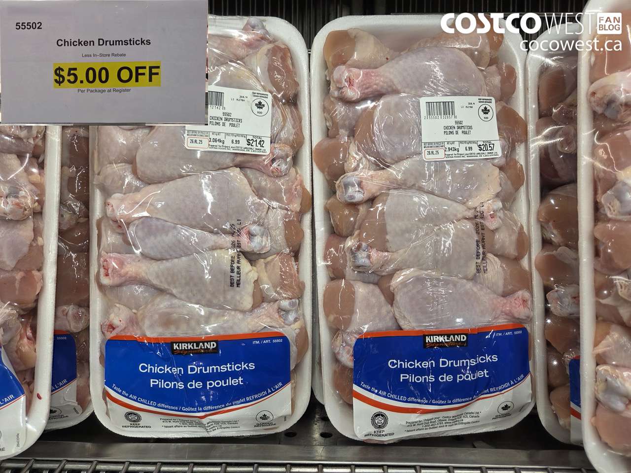 55502 CHICKEN DRUMSTICKS ($5.00 INSTANT SAVINGS)