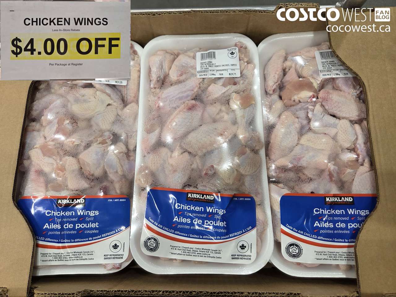 55504 CHICKEN WINGS ($4.00 INSTANT SAVINGS)