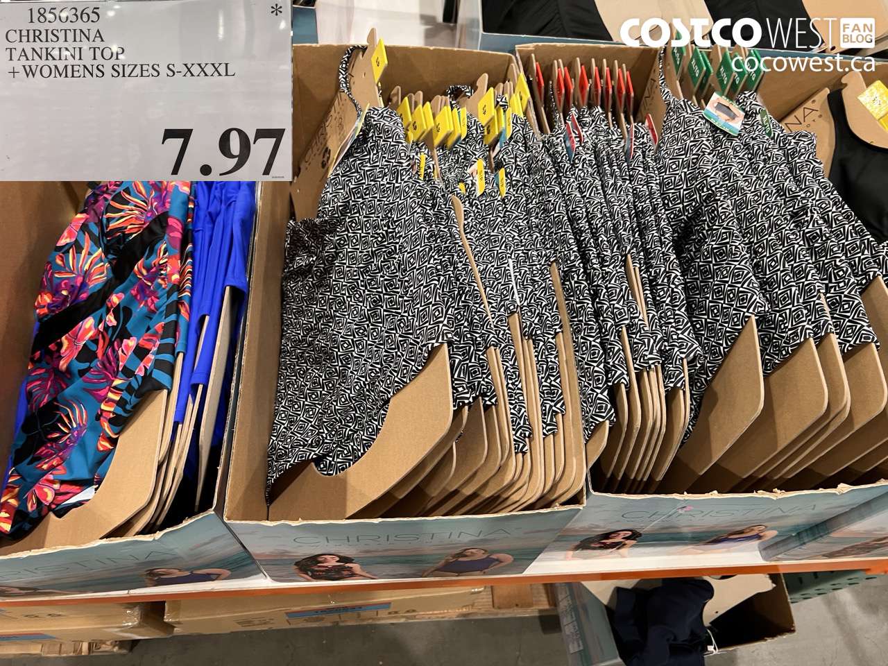 1856365 CHRISTINA TANKINI TOP + WOMENS SIZES S-XXXL $7.97