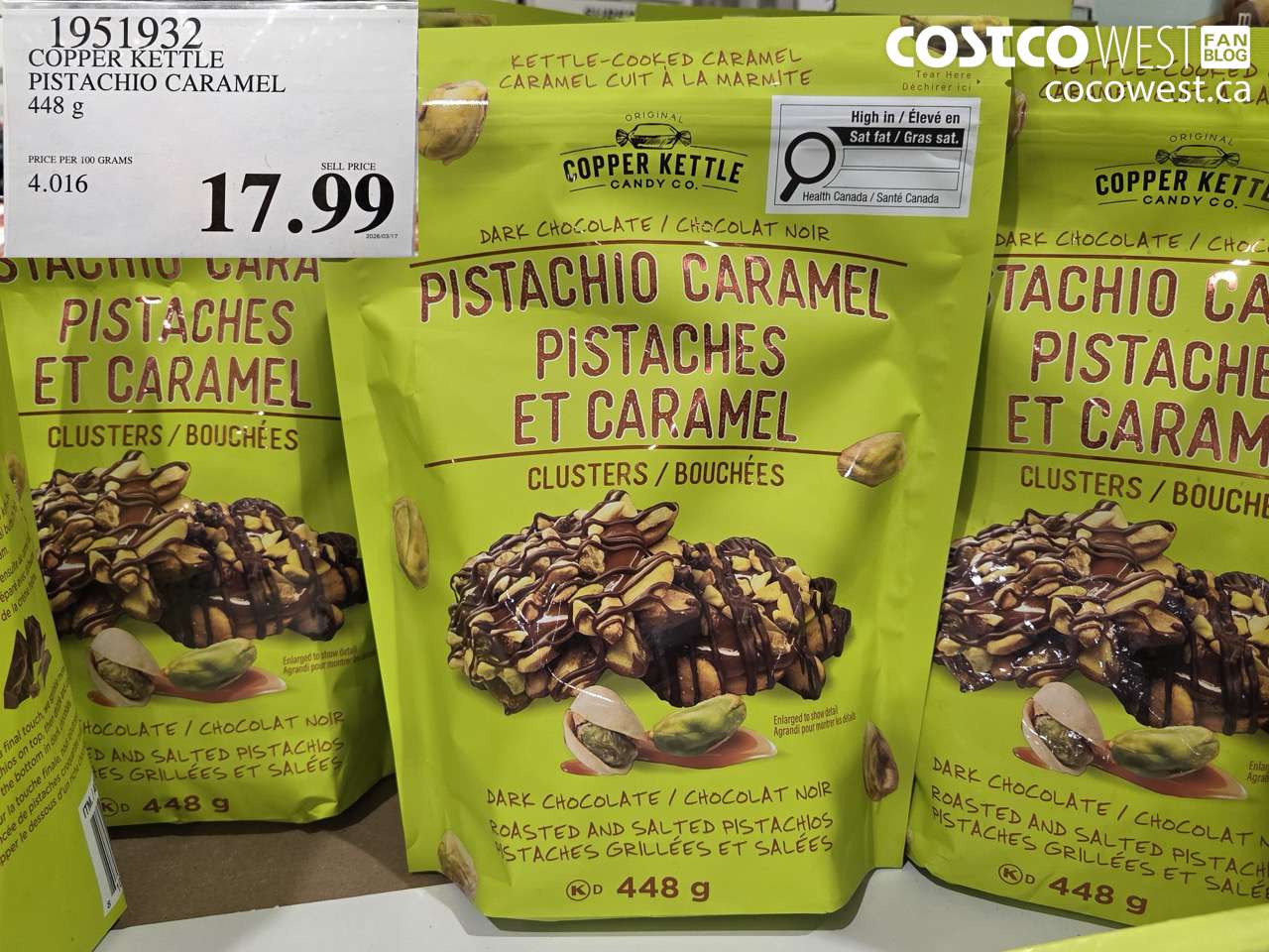 1951932 COPPER KETTLE PISTACHIO CARAMEL 448 G $17.99