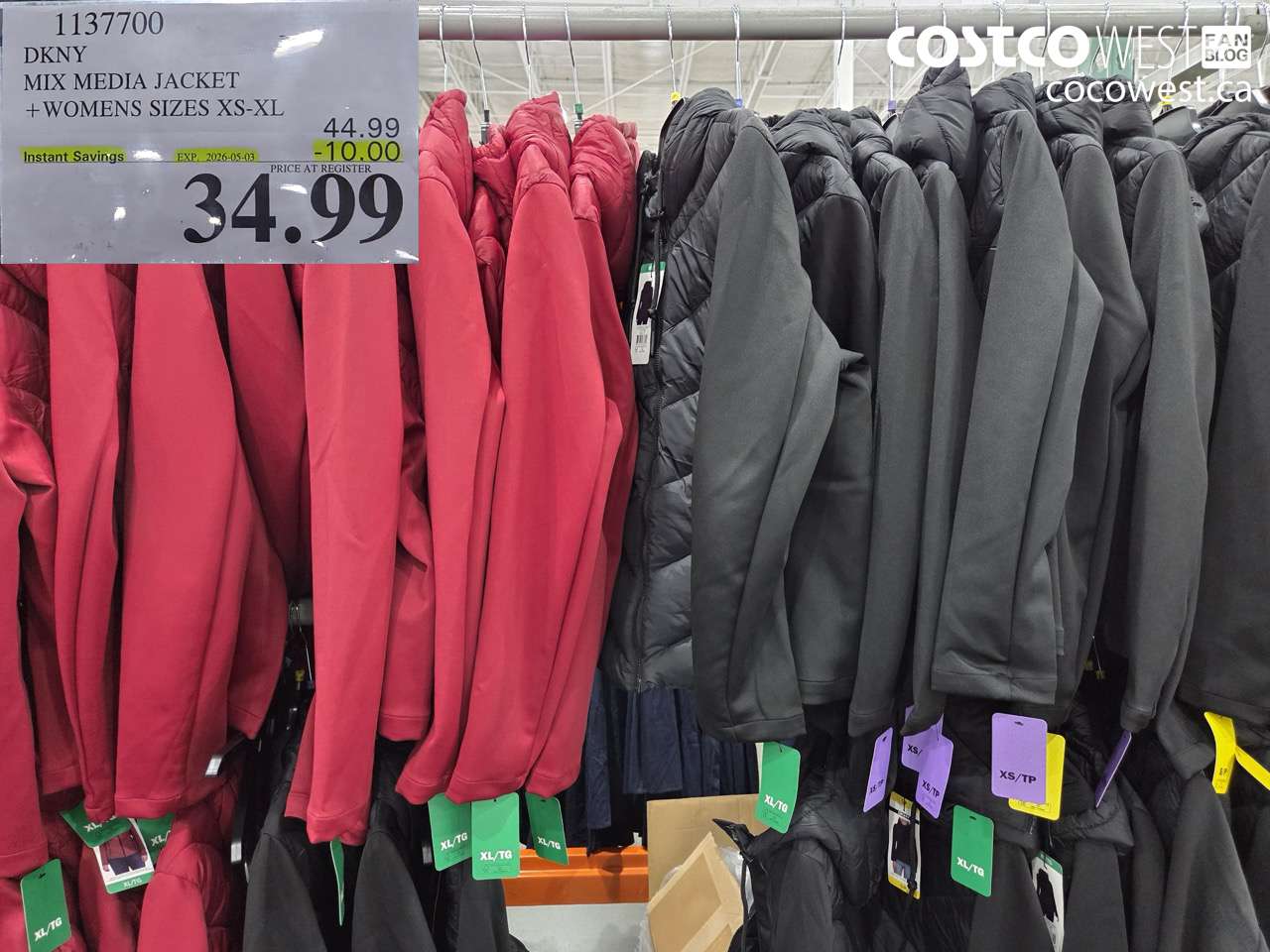 1137700 DKNY MIX MEDIA JACKET WOMENS SIZES XS-XL ($10.00 INSTANT SAVINGS EXPIRES ON 2026-05-03) $34.99