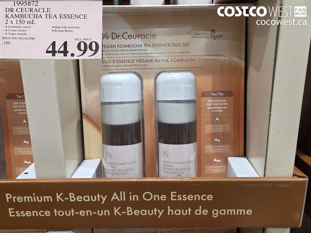 1995872 DR CERACLE KAMBUCHA TEA ESSENCE 2 X 150 ML $44.99