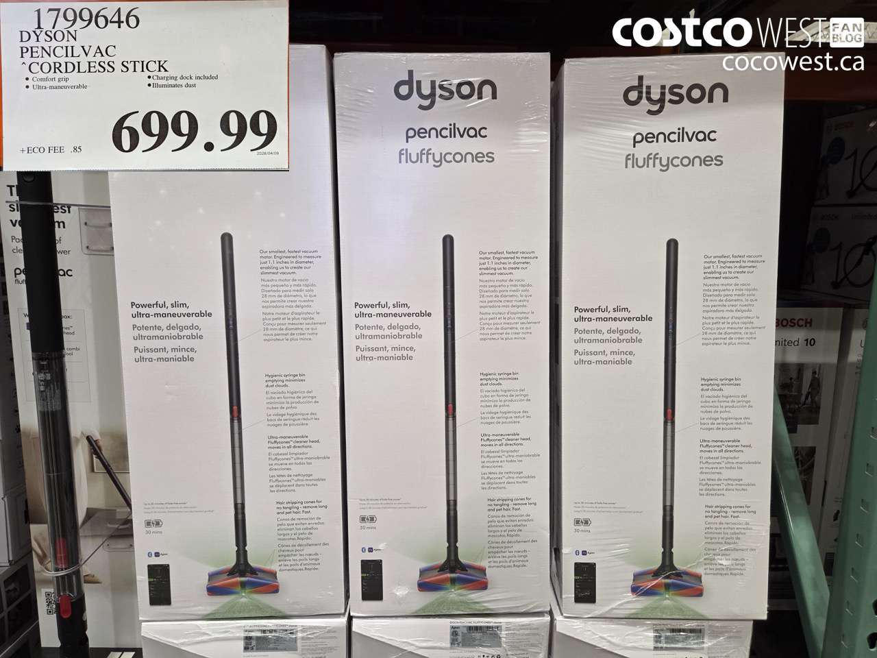 1799646 DYSON PENCIL VAC CORDLESS STICK $699.99