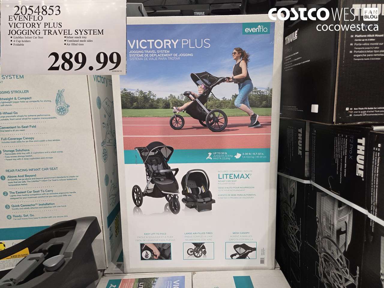 2054853 EVENFLO VICTORY PLUS JOGGING TRAVEL SYSTEM $289.99