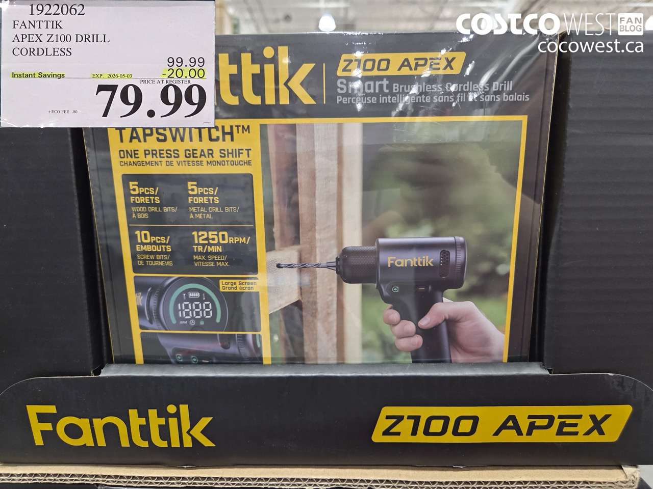 1922062 FANTIK APEX Z100 DRILL CORDLESS ($20.00 INSTANT SAVINGS EXPIRES ON 2026-05-03) $79.99