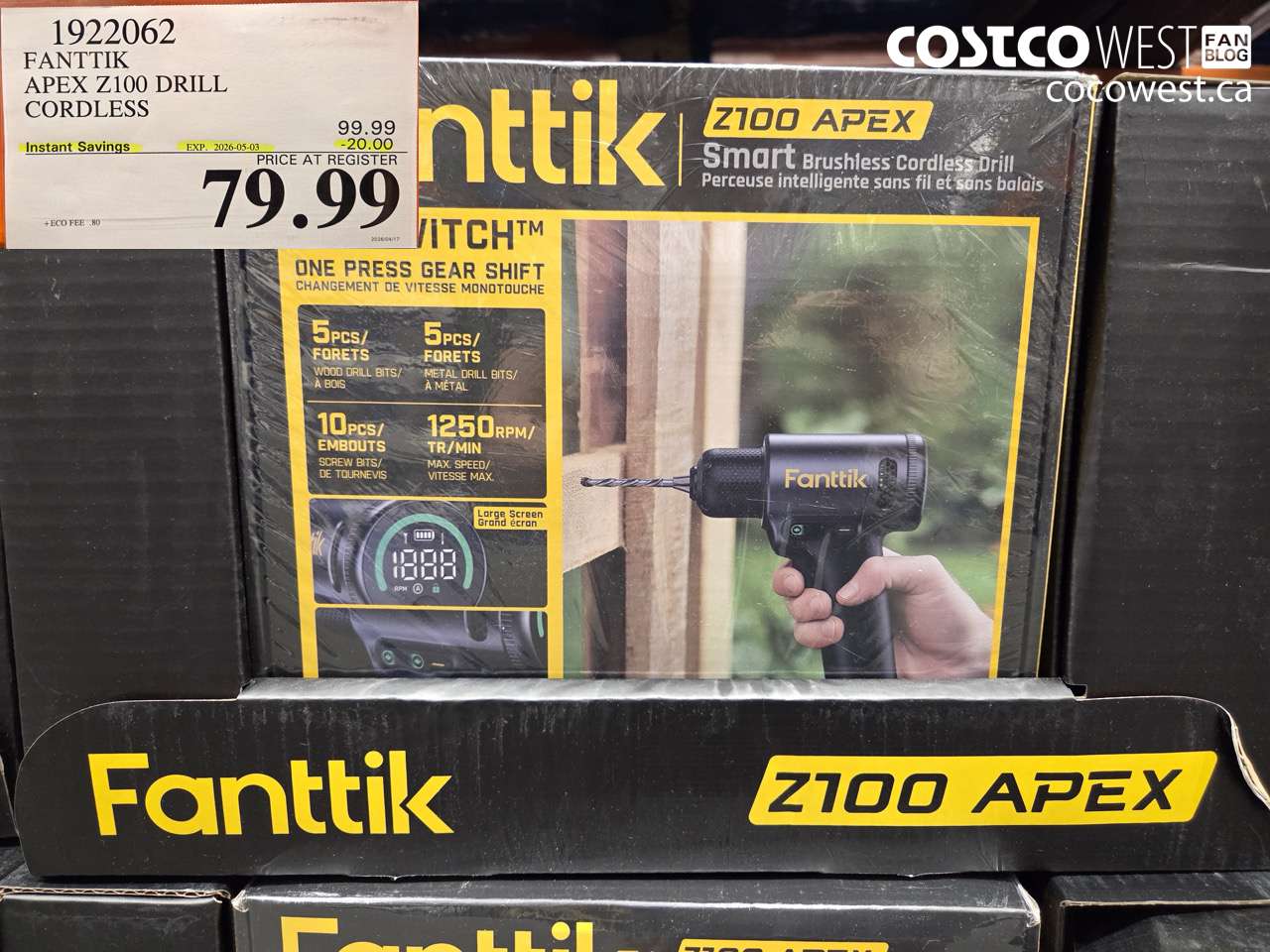 1922062 FANTIK APEX Z100 DRILL CORDLESS ($20.00 INSTANT SAVINGS EXPIRES ON 2026-05-03) $79.99