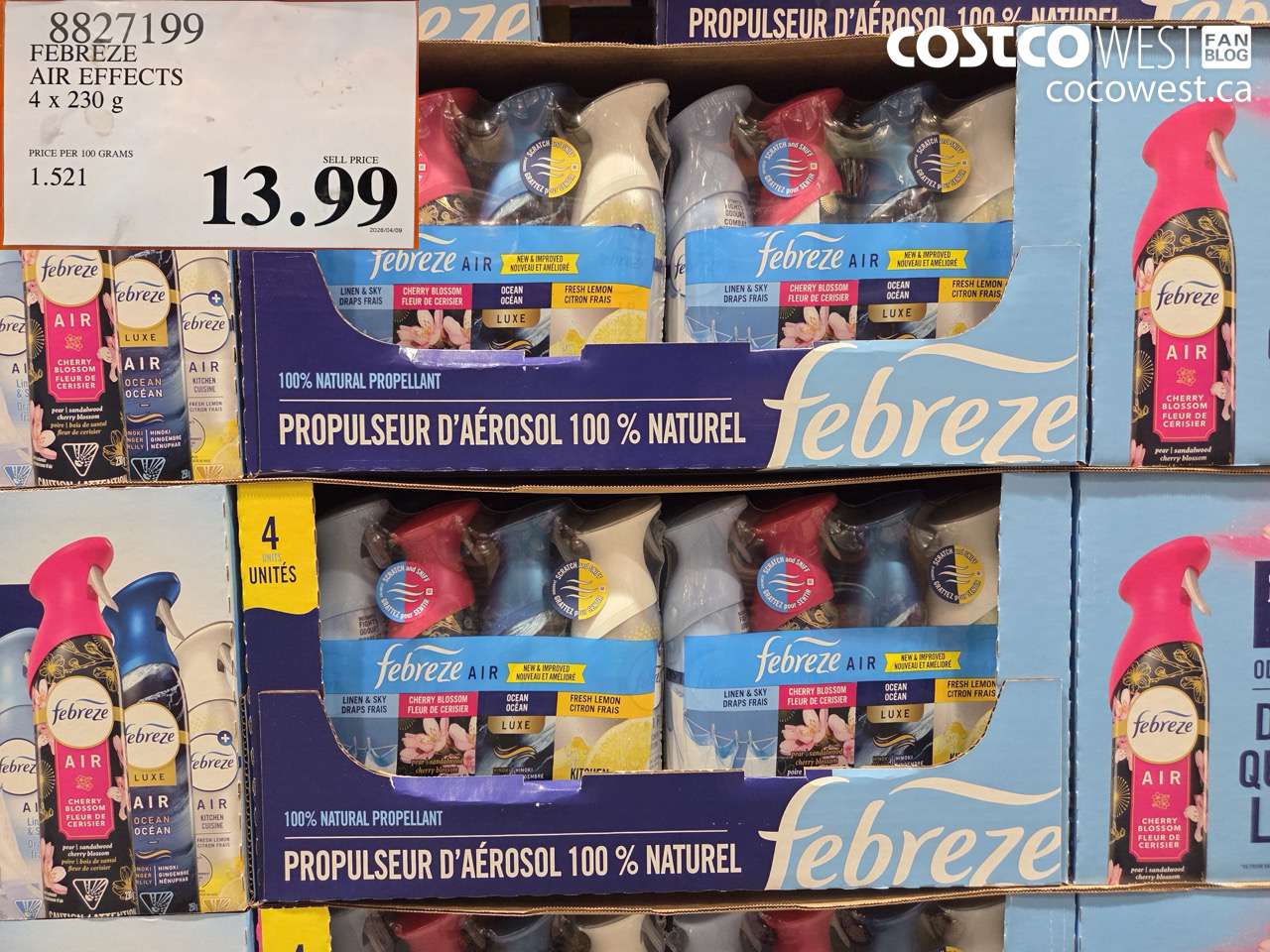 8827199 FEBREZE AIR EFFECTS 4 X 230 G $13.99
