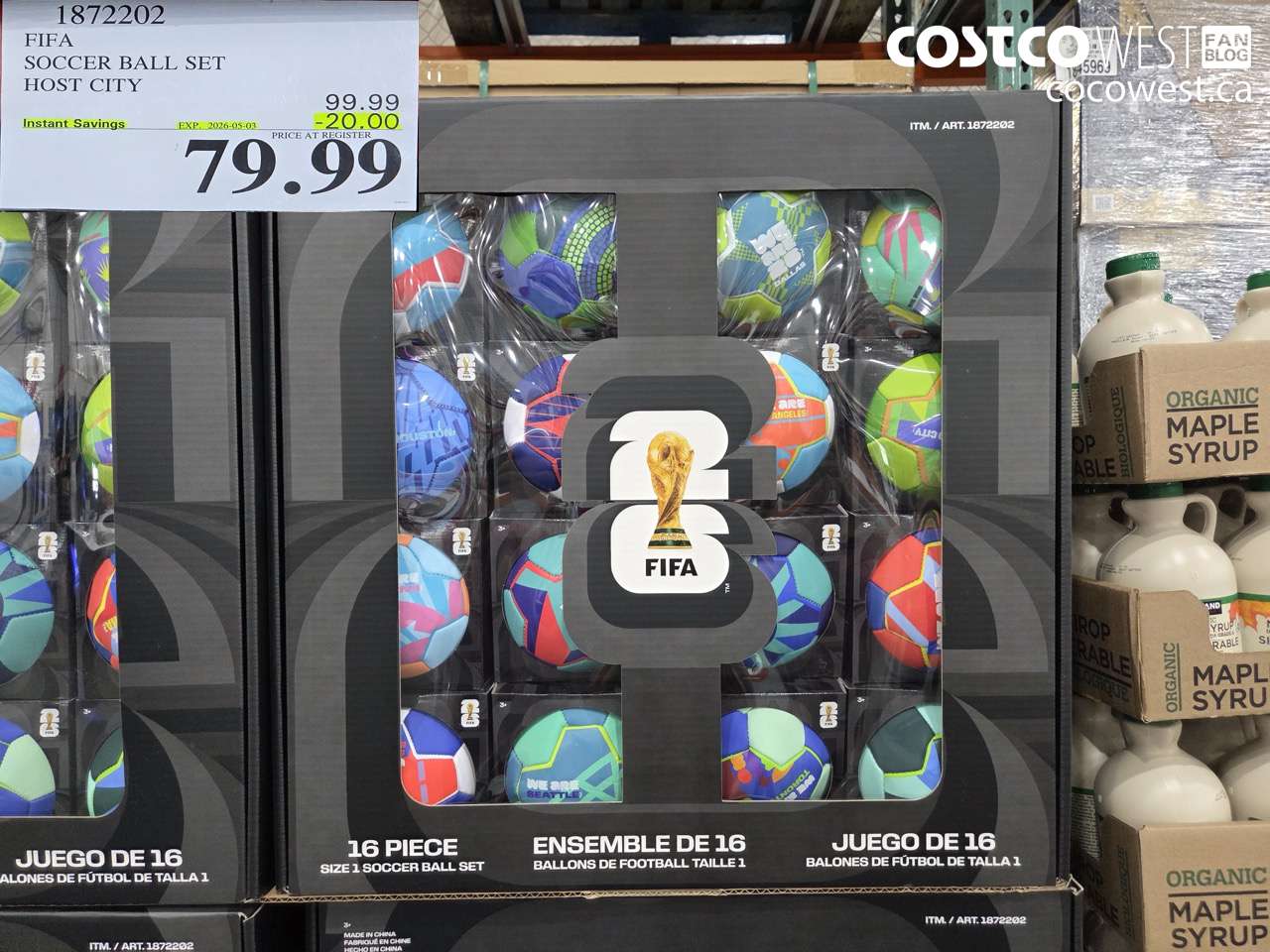 1872202 FIFA SOCCER BALL SET HOST CITY ($20.00 INSTANT SAVINGS EXPIRES ON 2026-05-03) $79.99