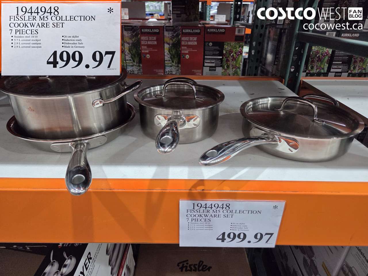 1944948 FISSLER M5 COLLECTION COOKWARE SET 7 PIECES $499.97