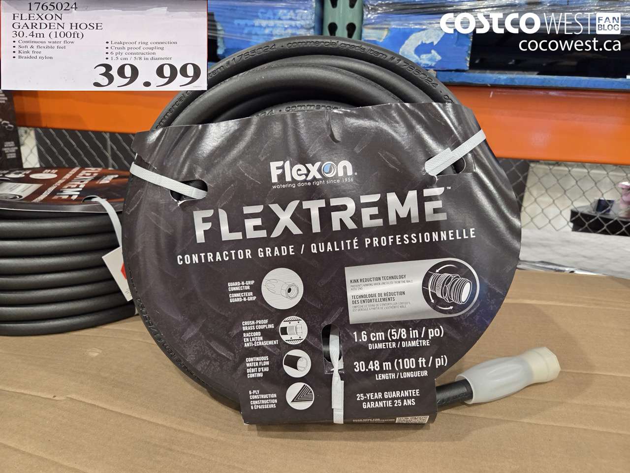1765024 FLEXON GARDEN HOSE 30.4M (100FT) $39.99
