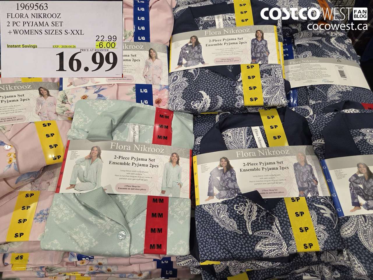 1969563 FLORA NIKROOZ 2 PC PYJAMA SET + WOMENS SIZES S-XXL ($6.00 INSTANT SAVINGS EXPIRES ON 2026-04-26) $16.99