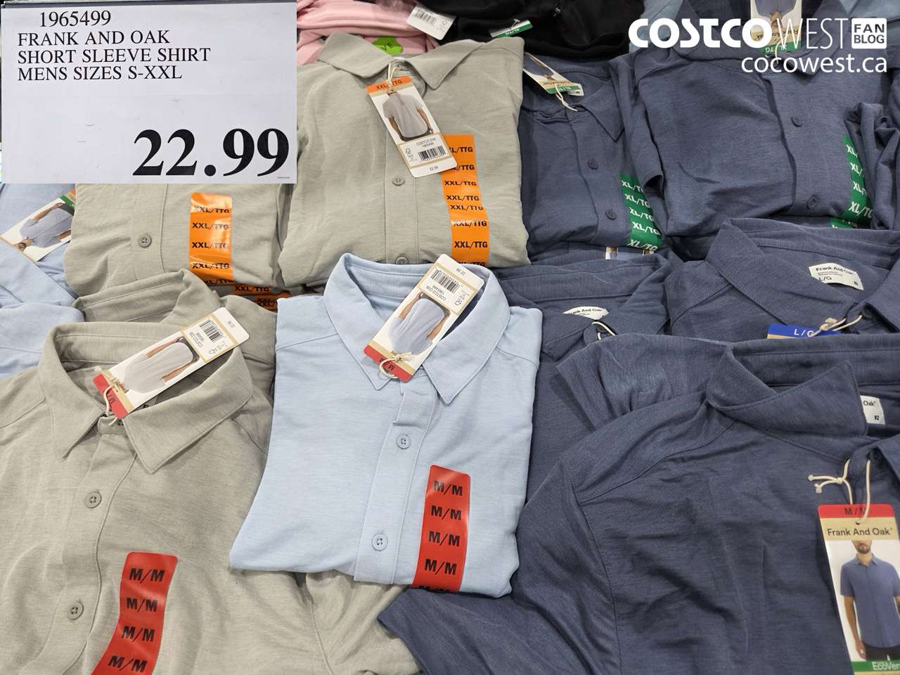 1965499 FRANK AND OAK SHORT SLEEVE SHIRT MENS SIZES S-XXL $22.99