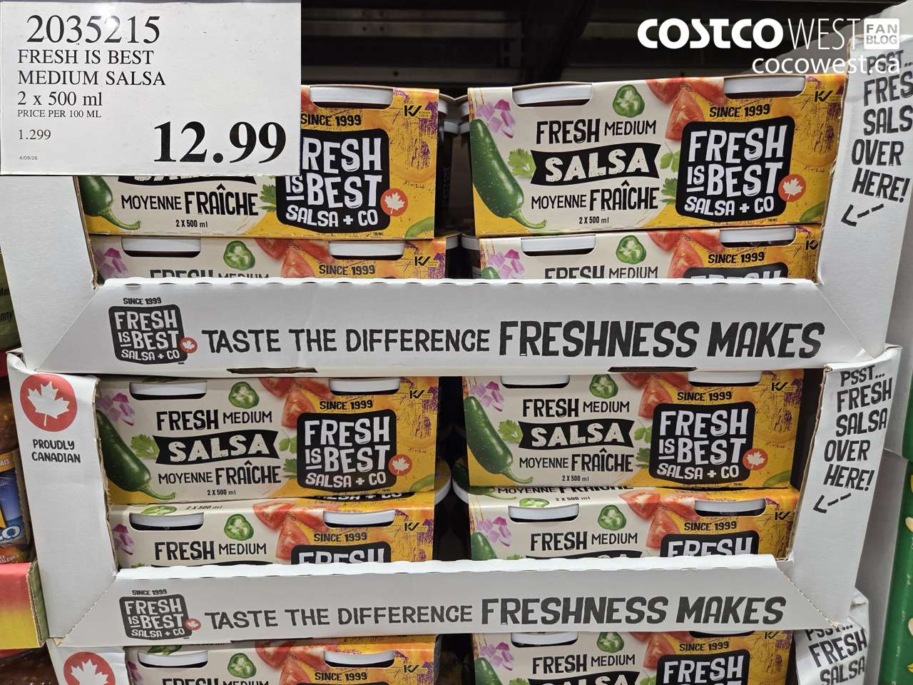 2035215 FRESH IS BEST MEDIUM SALSA 2 X 500ML $12.99