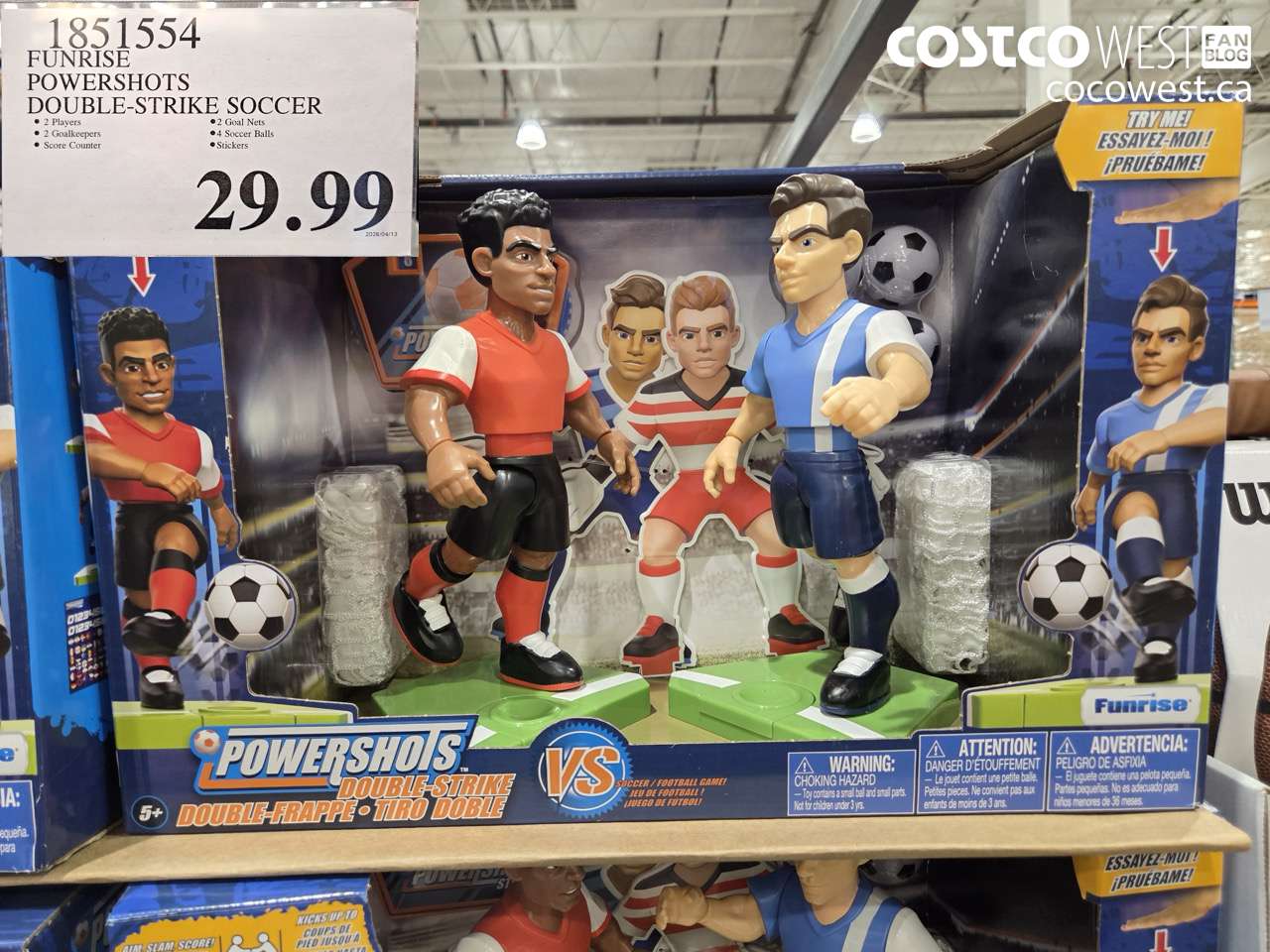 1851554 FUNRISE POWERSHOTS DOUBLE-STRIKE SOCCER $29.99