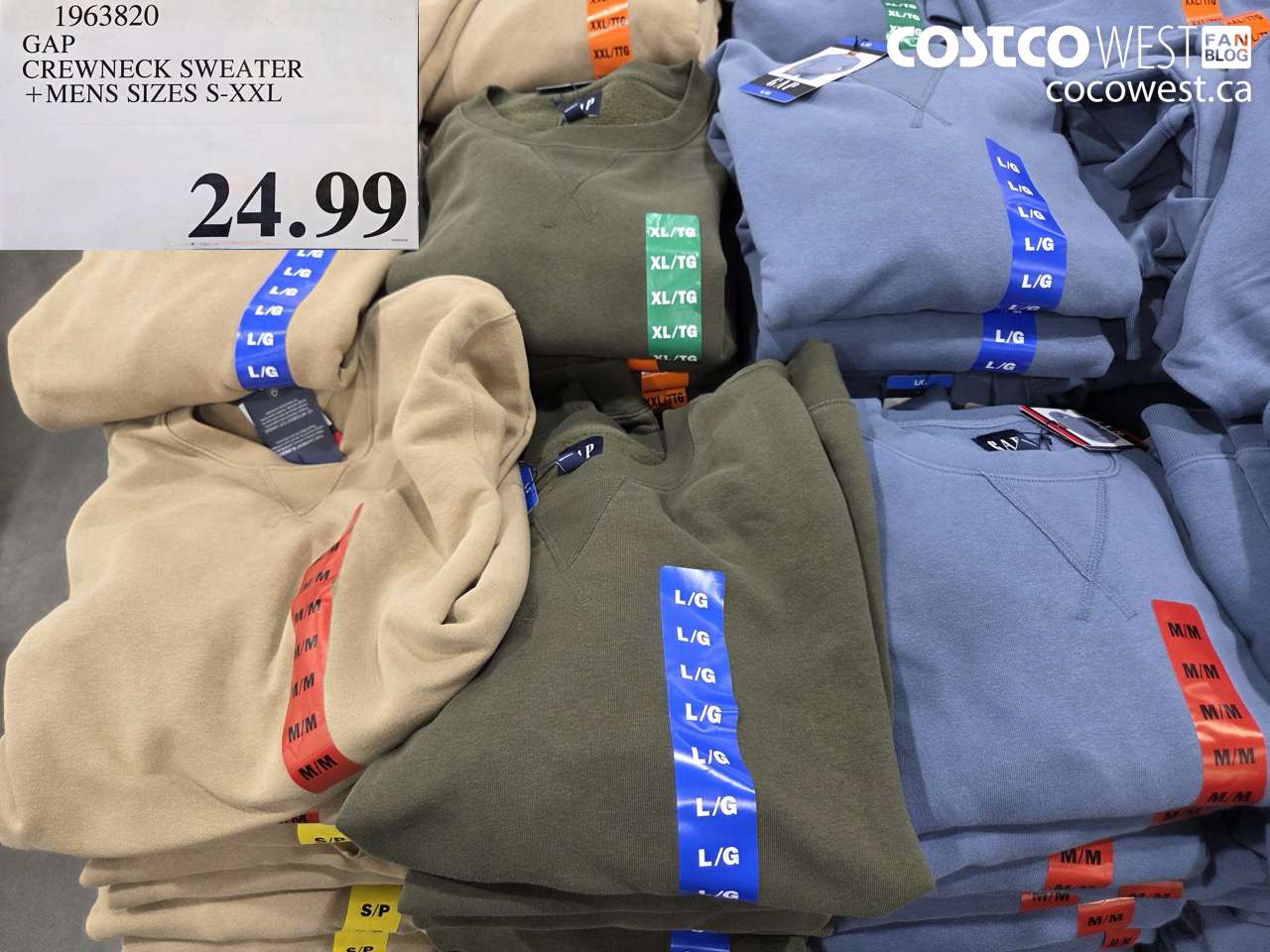 1963820 GAP CREWNECK SWEATER + MENS SIZES S-XXL $24.99