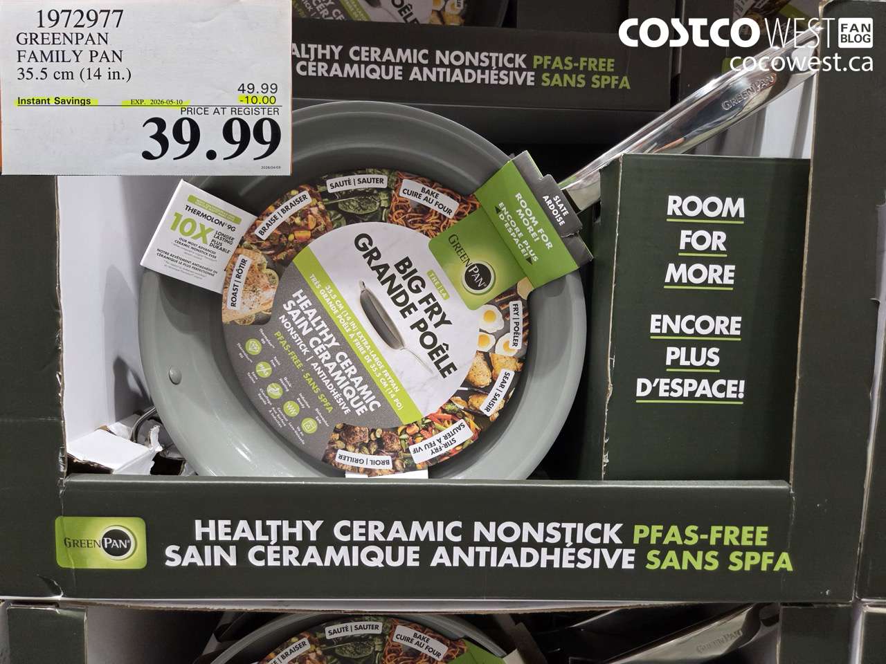 1972977 GREENPAN FAMILY PAN 35.5 CM (14 IN.) ($10.00 INSTANT SAVINGS EXPIRES ON 2026-05-10) $39.99