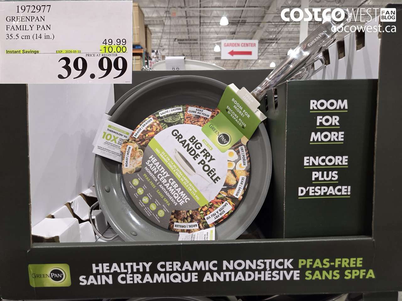 1972977 GREENPAN FAMILY PAN 35.5 CM (14 IN.) ($10.00 INSTANT SAVINGS EXPIRES ON 2026-05-10) $39.99