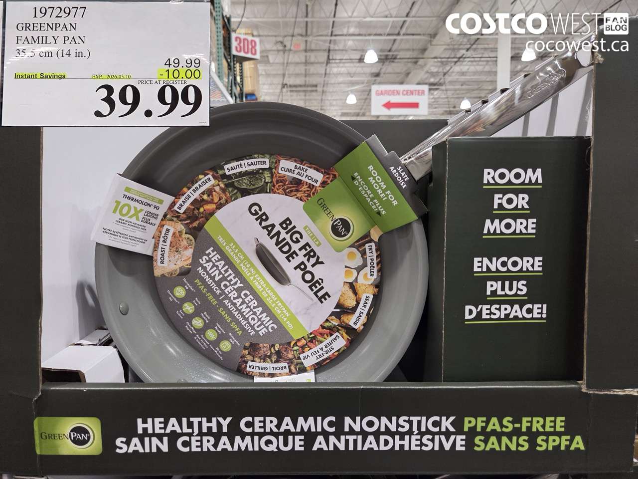 1972977 GREENPAN FAMILY PAN 35.5 CM (14 IN.) ($10.00 INSTANT SAVINGS EXPIRES ON 2026-05-10) $39.99