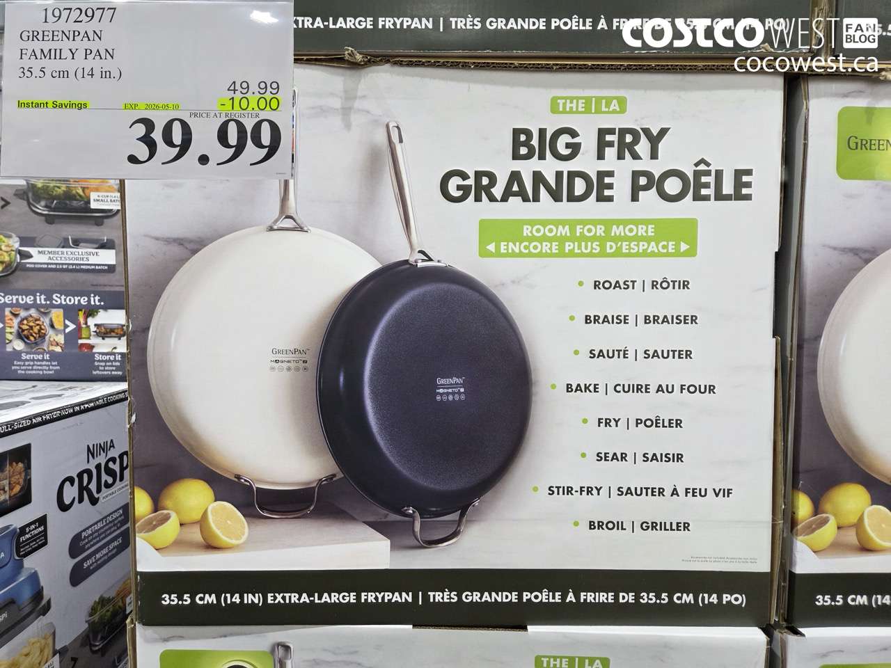 1972977 GREENPAN FAMILY PAN 35.5 CM (14 IN.) ($10.00 INSTANT SAVINGS EXPIRES ON 2026-05-10) $39.99