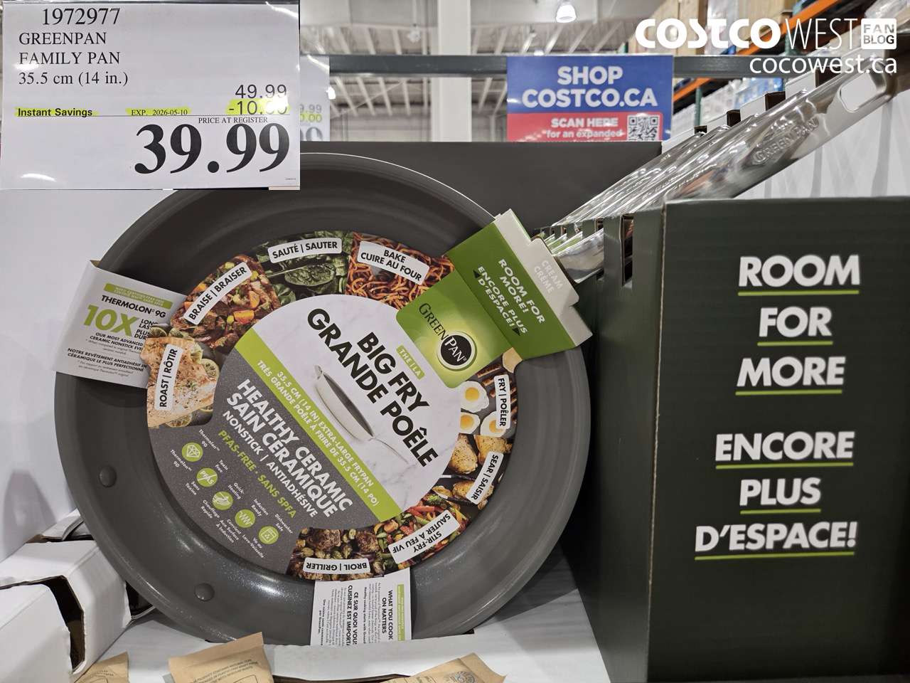 1972977 GREENPAN FAMILY PAN 35.5 cm (14 in.) ($10.00 INSTANT SAVINGS EXPIRES ON 2026-05-10) $39.99