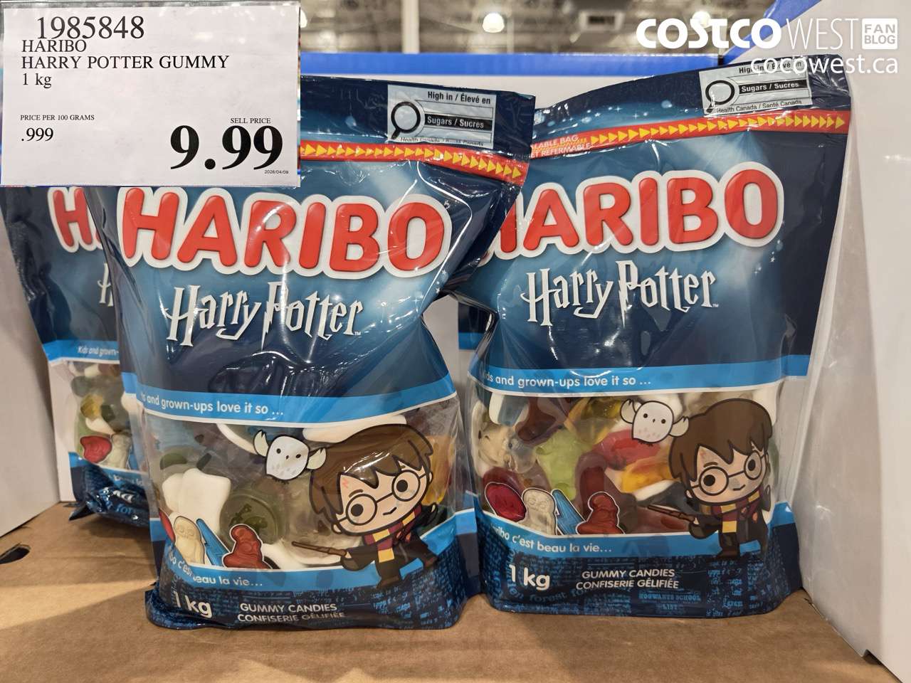 1985848 HARIBO HARRY POTTER GUMMY 1 KG $9.99