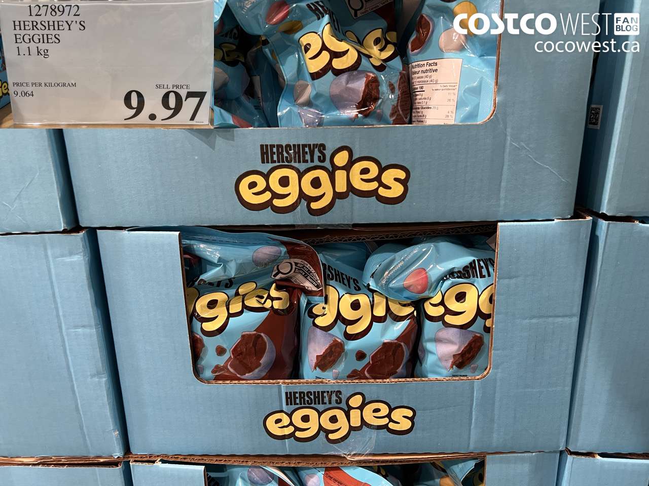 1278972 HERSHEY'S EGGGIES 1.1kg $9.97