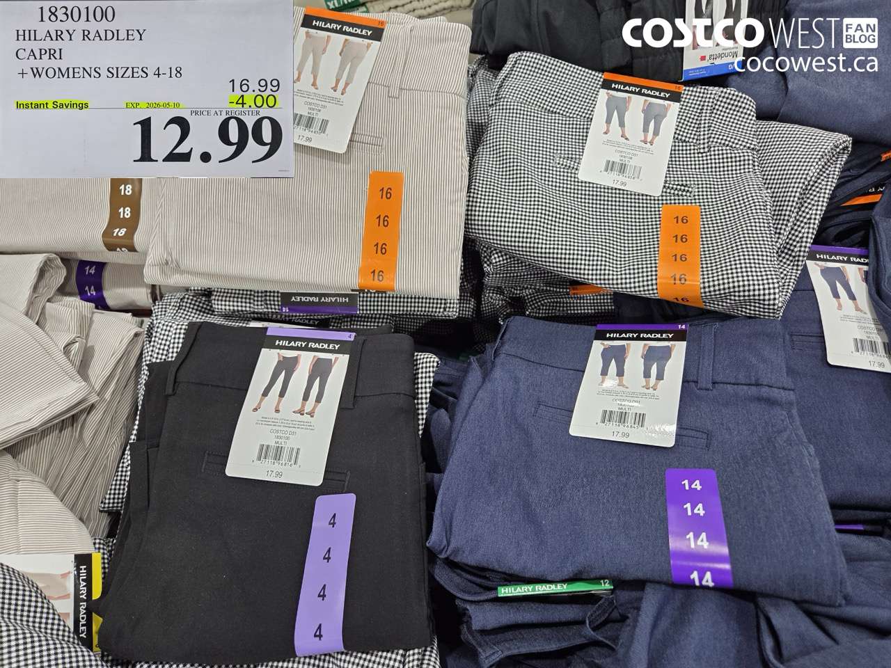 1830100 HILARY RADLEY CAPRI + WOMENS SIZES 4-18 ($4.00 INSTANT SAVINGS EXPIRES ON 2026-05-10) $12.99