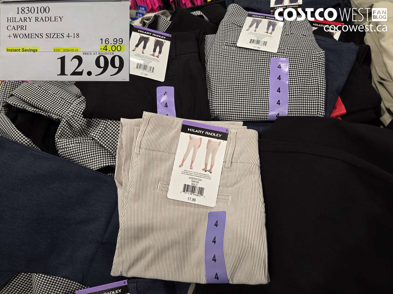 1830100 HILARY RADLEY CAPRI + WOMENS SIZES 4-18 ($4.00 INSTANT SAVINGS EXPIRES ON 2026-05-10) $12.99