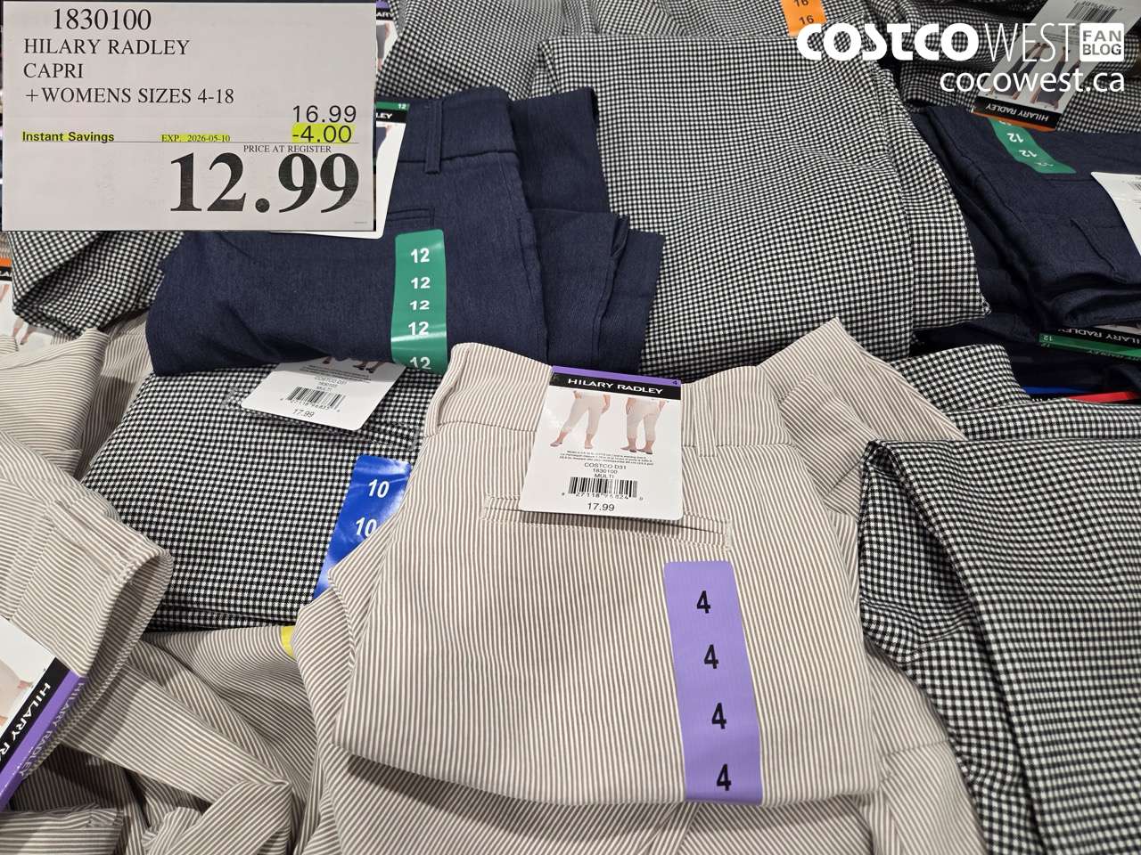 1830100 HILARY RADLEY CAPRI + WOMENS SIZES 4-18 ($4.00 INSTANT SAVINGS EXPIRES ON 2026-05-10) $12.99