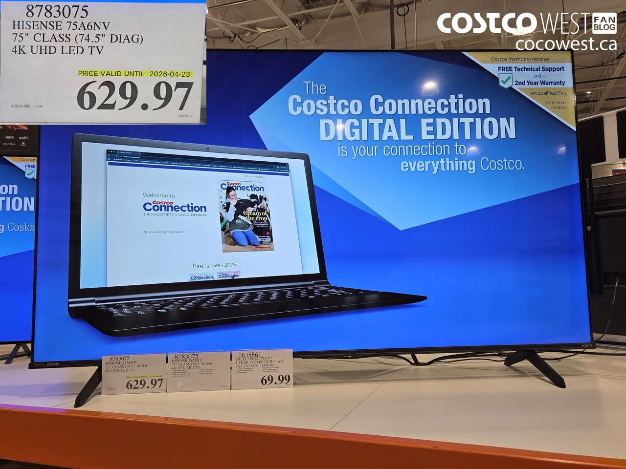 8783075 HISENSE 75A6NV 75\