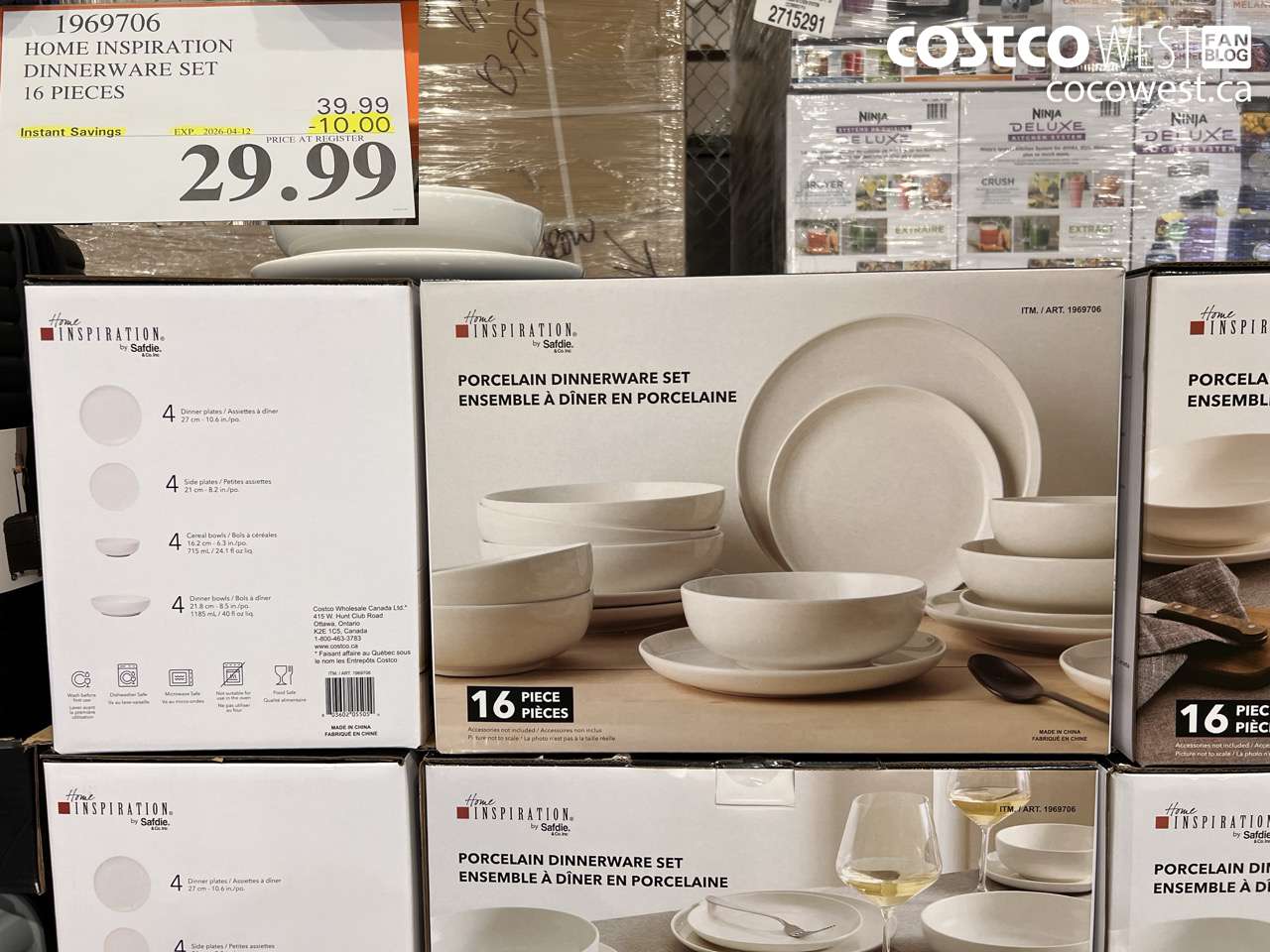 1969706 HOME INSPIRATION DINNERWARE SET 16 PIECES ($10.00 INSTANT SAVINGS EXPIRES ON 2026-04-12) $29.99