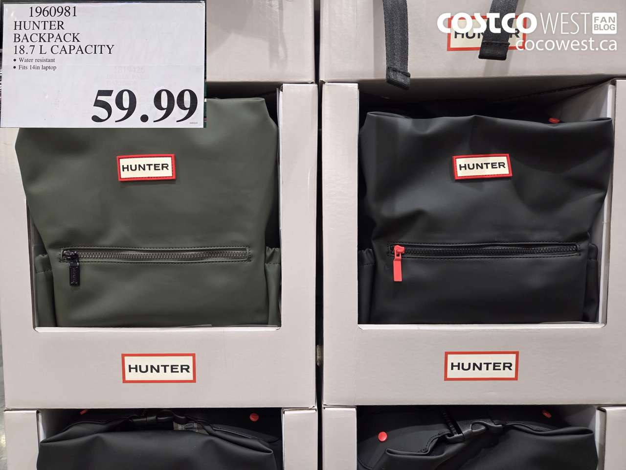 1960981 HUNTER BACKPACK 18.7 L CAPACITY $59.99