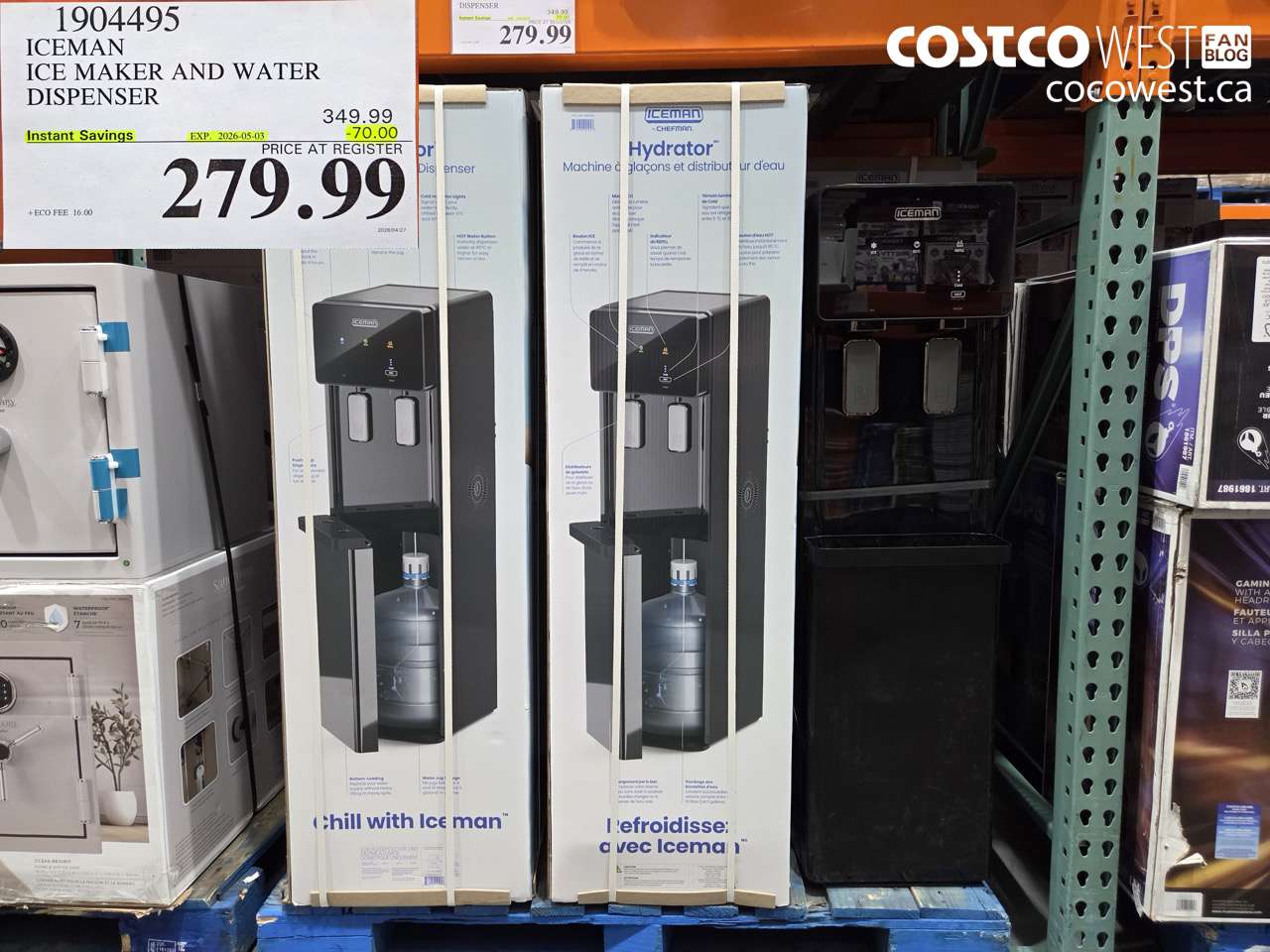 1904495 ICEMAN ICE MAKER AND WATER DISPENSER ($70.00 INSTANT SAVINGS EXPIRES ON 2026-05-03) $279.99