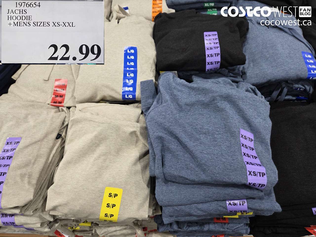 1976654 JACHS HOODIE MENS SIZES XS-XXL $22.99