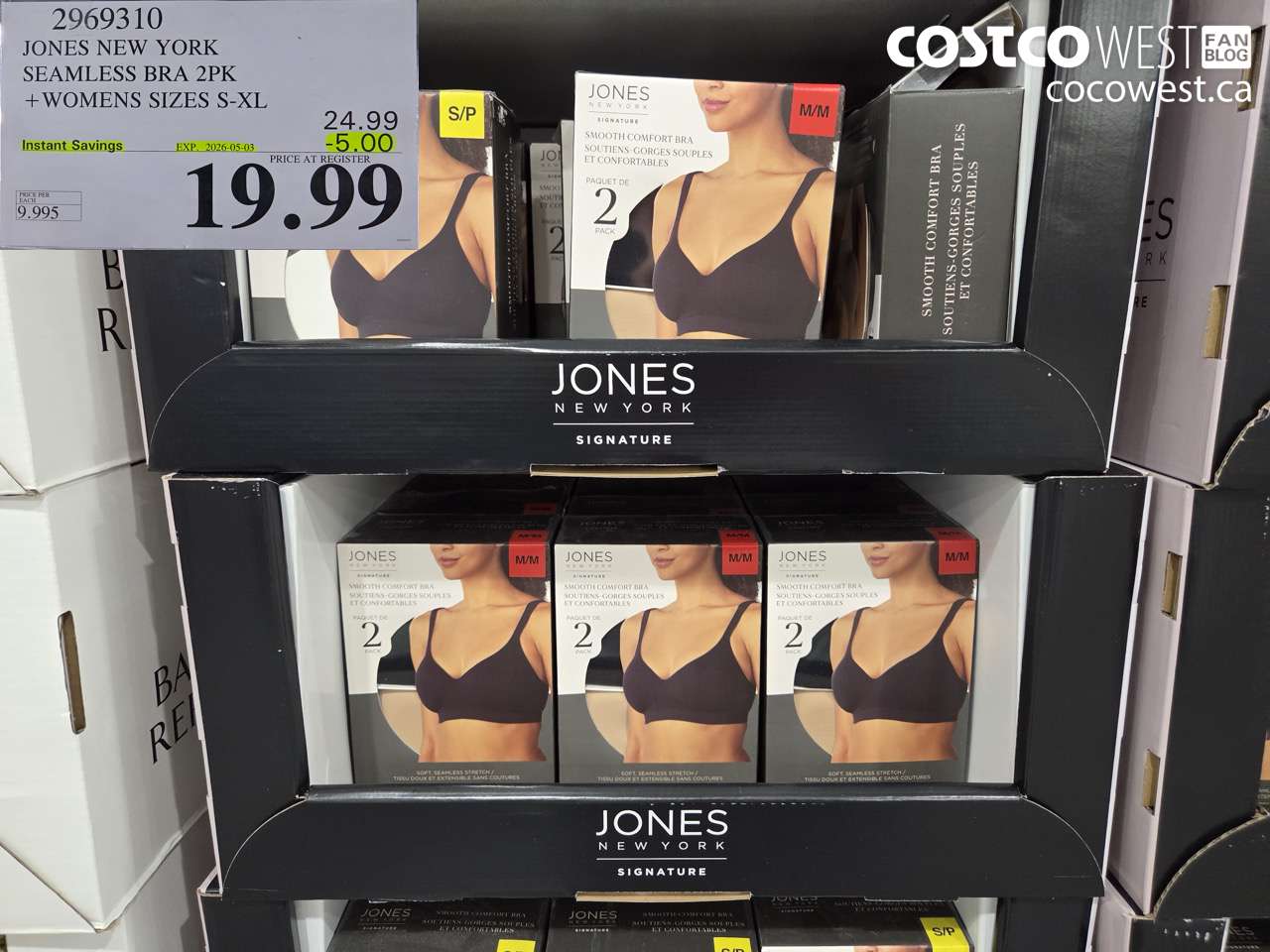 2969310 JONES NEW YORK SEAMLESS BRA 2PK + WOMENS SIZES S-XL ($5.00 INSTANT SAVINGS EXPIRES ON 2026-05-03) $19.99