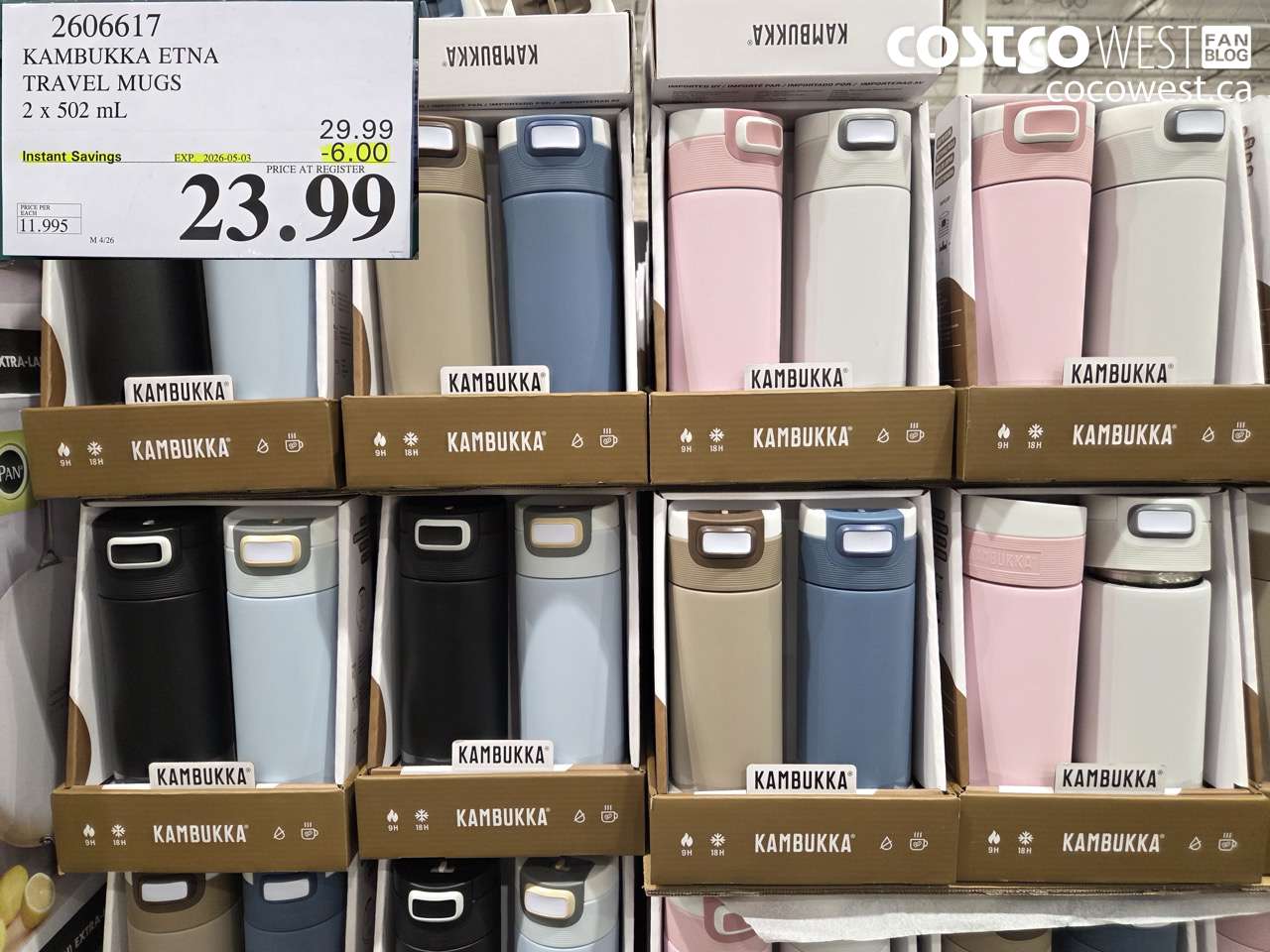 2606617 KAMBUKKA ETNA TRAVEL MUGS 2 X 502ML ($6.00 INSTANT SAVINGS EXPIRES ON 2026-05-03) $23.99