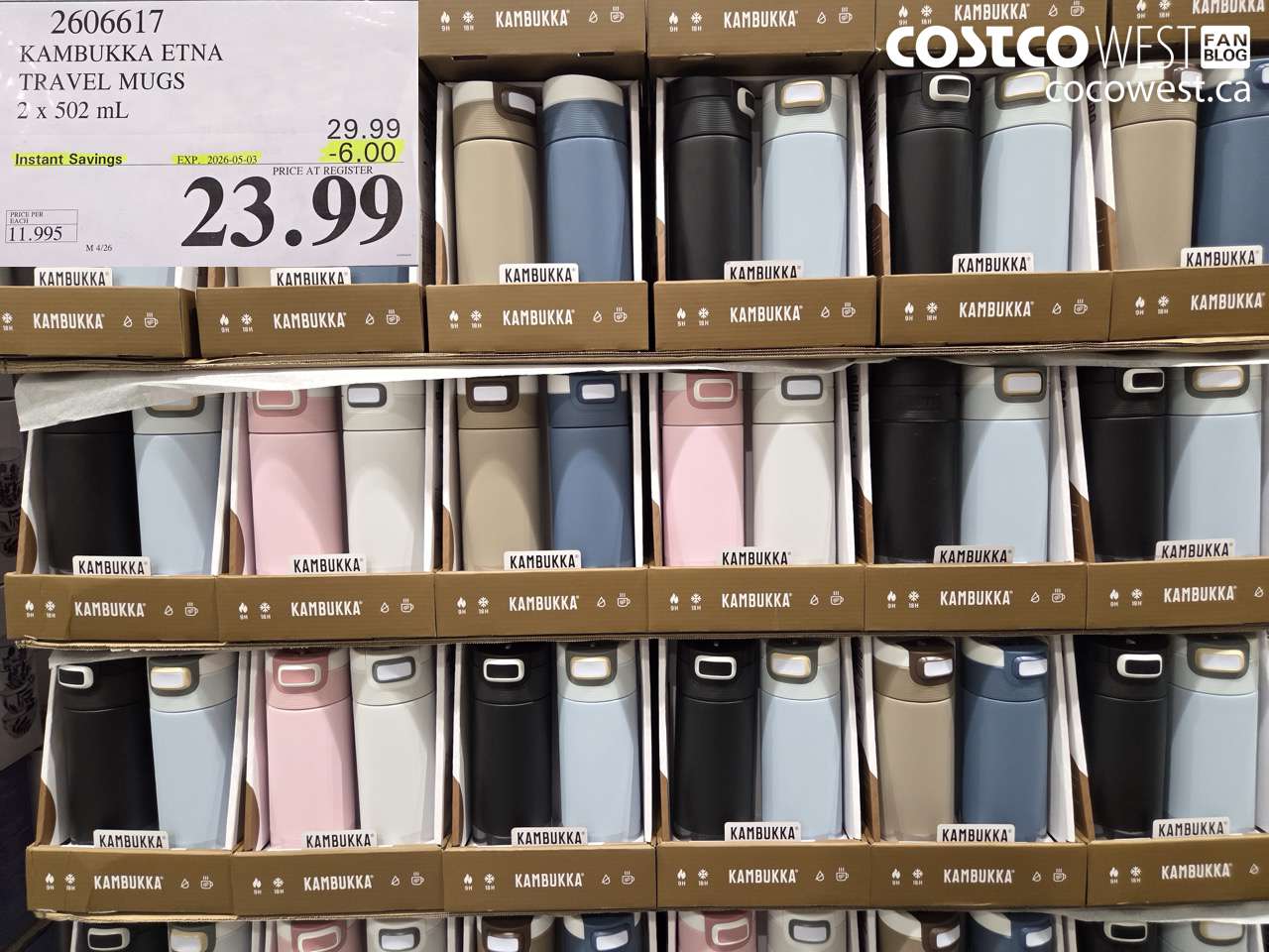 2606617 KAMBUKKA ETNA TRAVEL MUGS 2 X 502 ML ($6.00 INSTANT SAVINGS EXPIRES ON 2026-05-03) $23.99