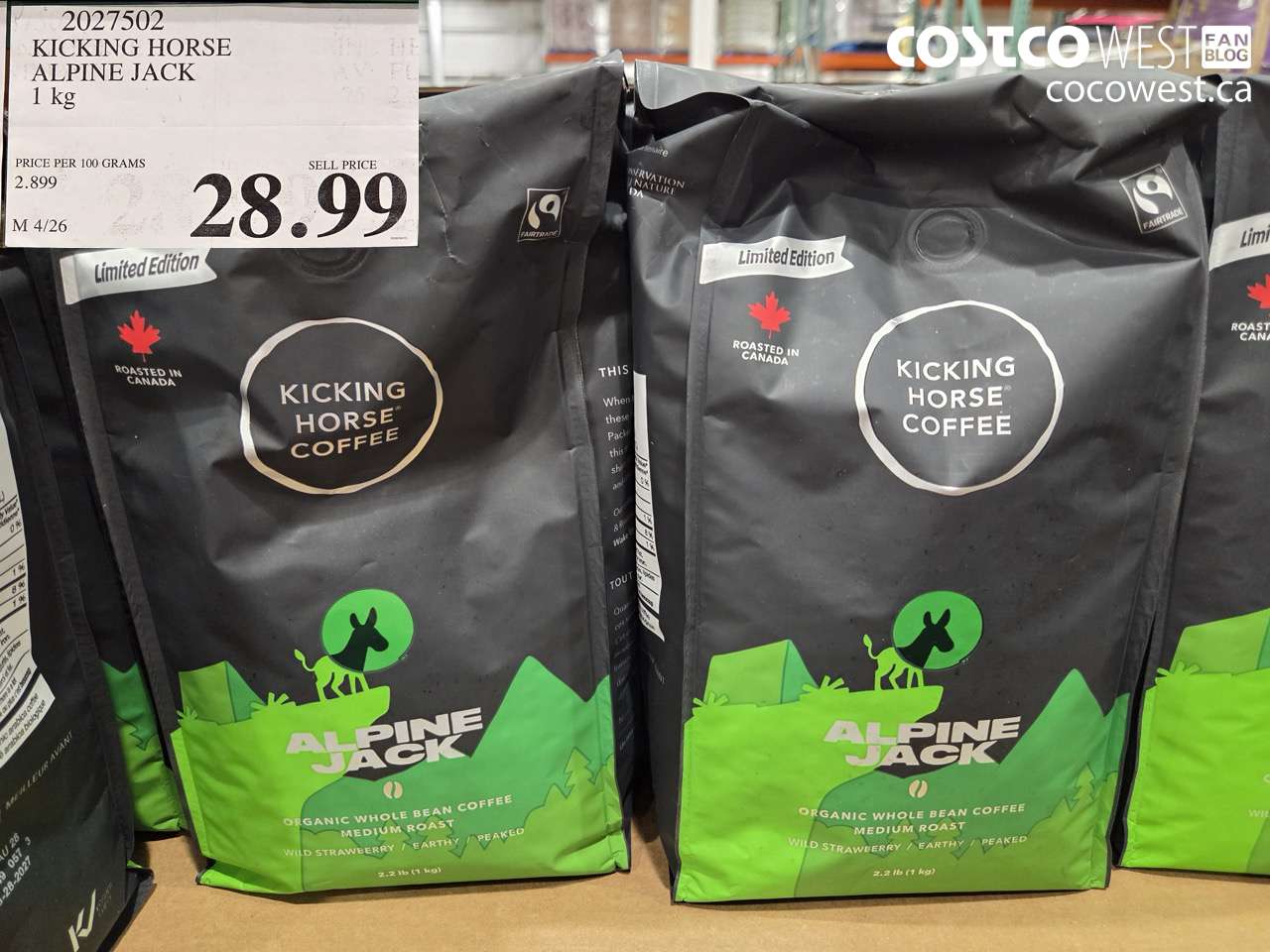 2027502 KICKING HORSE ALPINE JACK 1 KG $28.99