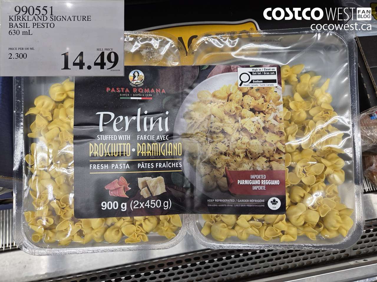 990551 KIRKLAND SIGNATURE BASIL PESTO 630 ML $14.49