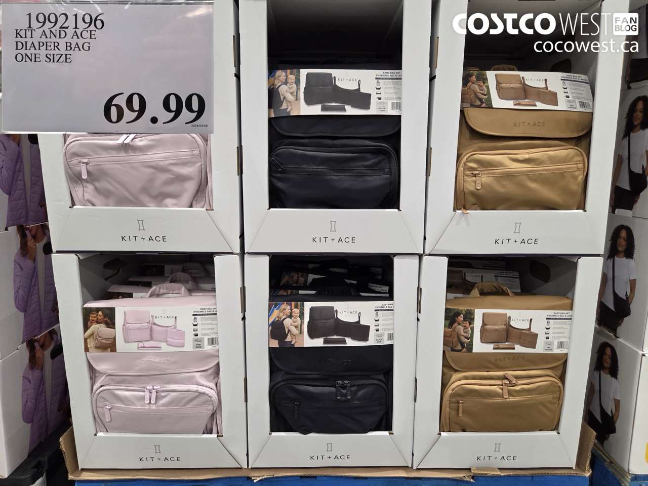 1992196 KIT AND ACE DIAPER BAG ONE SIZE $69.99