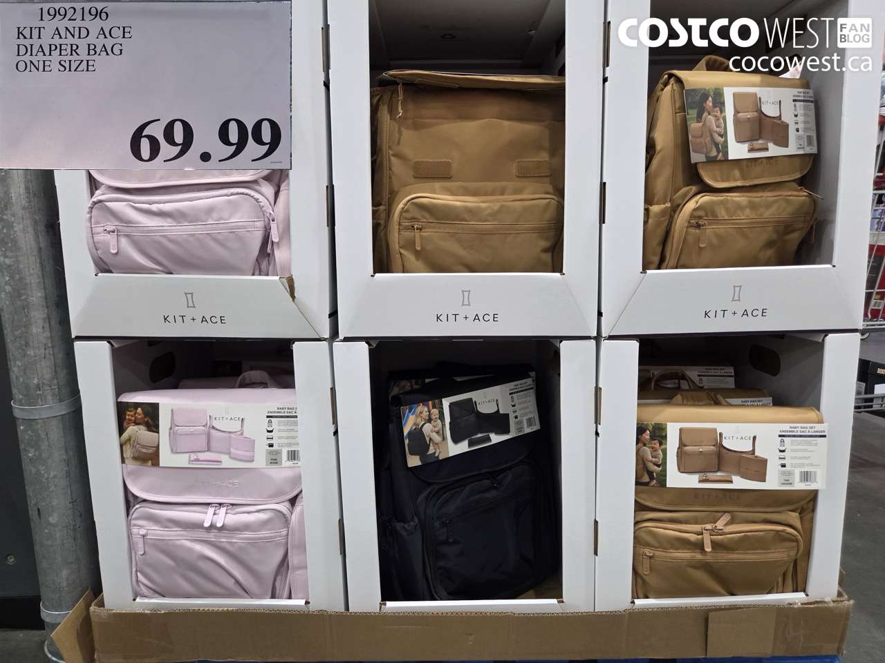 1992196 KIT AND ACE DIAPER BAG ONE SIZE $69.99