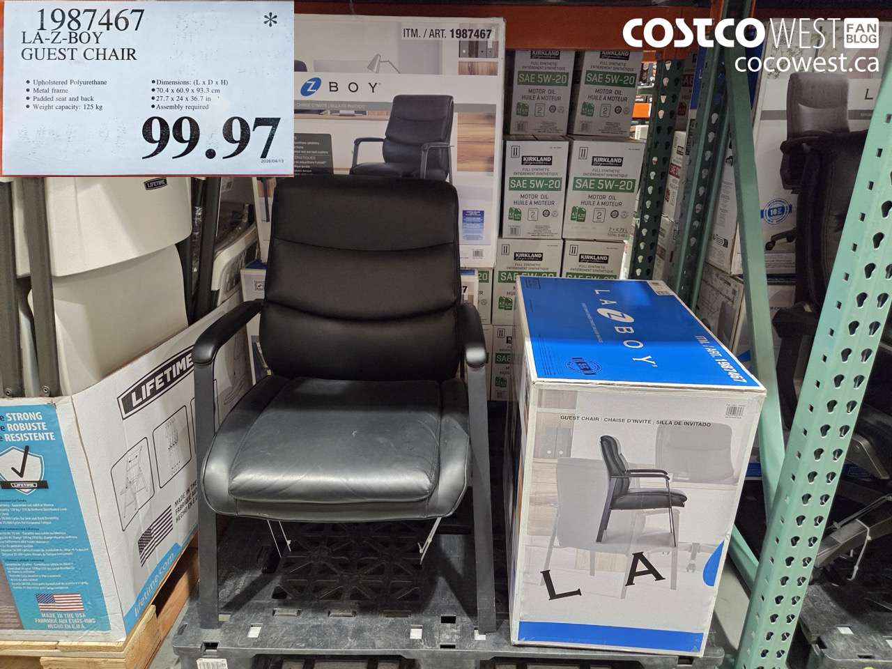 1987467 LA-Z-BOY GUEST CHAIR $99.97