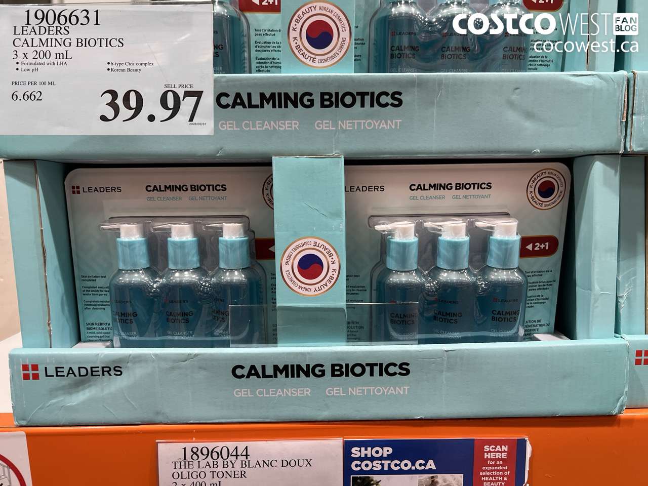 1906631 LEADERS CALMING BIOTICS 3 X 200 ML $39.97